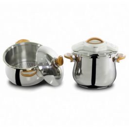 Cocotte OMS avec couscoussier - 7L – Inox - 18/10 - Doré