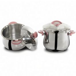 Cocotte OMS avec Couscoussier – 7L – Inox 18/10 – Rose
