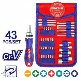 Coffret embouts EMTOP - EBST04302 - 43 pièces