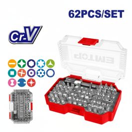 Coffret embouts tournevis EMTOP-  EMSV3K05 - 62 pcs
