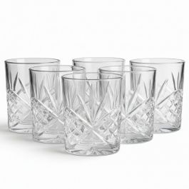 Coffret verres à eau - Motif diamant - 6 pièces