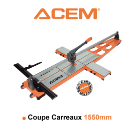 COUPE CARREAUX PROFESSIONNEL 1550MM Noir & Orange - 280900055 - ACEM