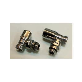 Couple robinet radiateur chrome first v1401 - Carlo Poletti