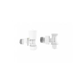 Couple robinet radiateur pex blanc - Arco
