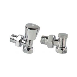 Couple robinet radiateur pex chrome - Arco