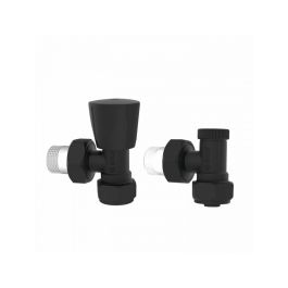 Couple robinet radiateur pex noir - Arco