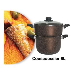 Couscoussier 6L - The Rock - Chataîgne Brillant - COOKART