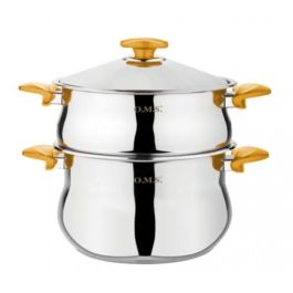 Couscoussière inox TITOU 6040-D - acier 18/10 – 6,5 litres – Dorée