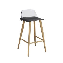ESPACE HOME - tabouret trix - dim 40 x 79 x 40 cm-noir
