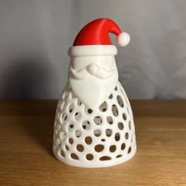 Décoration Bougeoir Père Noël - 120 mm