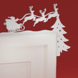 Décoration Coin de Porte – Traîneau Père Noël