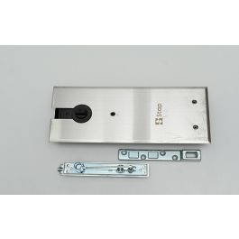 KIT FERME PORTE PIVOT ENCASTRE S-6105 INOX STAP