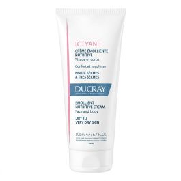 Ducray Ictyane Crème Émolliente 200 ml - Hydratation Peau Sèche