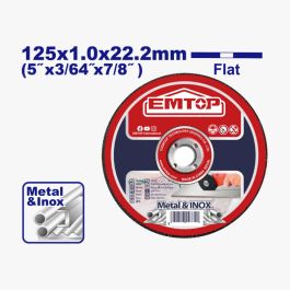 Disques Tronçonner Emtop - EACD101251 - 125X1Mm