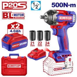 Cle a choc 20v brush 1/2"500nm 2b4 EMTOP ECIWL2050