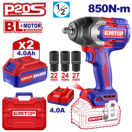 Cle a choc 20v brush 1/2"850nm 2b4 EMTOP ECIWL2085