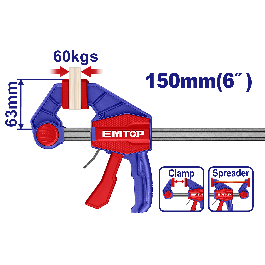 Serre joint rapide 63x150mm 60kg EMTOP ECLPQ60101