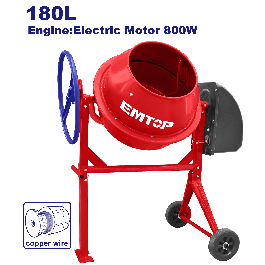 Betonniere 220v 1.1cv 180l EMTOP ECMX18011