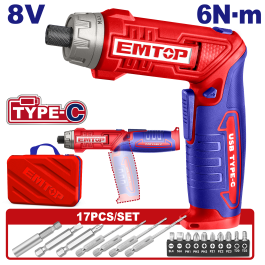 Perceuse viss reg 8v 4nm t-c+17ac EMTOP ECSR0803