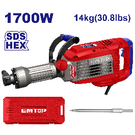Demolisseur 14kg 1700w 50j EMTOP EDBRH1703