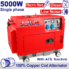 Groupe silen 5kva dieesel 220 ats EMTOP EDGRS511-1
