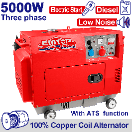 Groupe silen 5kva dieesel 380 ats EMTOP EDGRS531-1