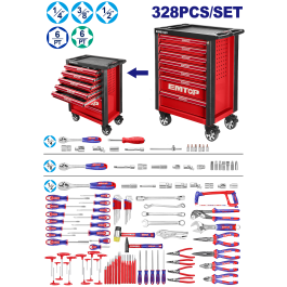 Servante à outils 7 tiroirs 328p EMTOP EHTS03281