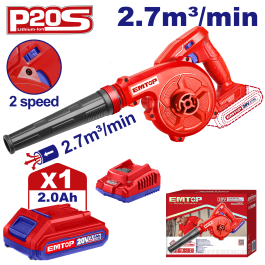 Soufleur 20v + bat 2ah EMTOP ELAB200581