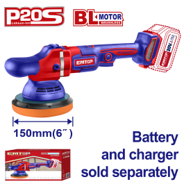 Ponceuse polisseuse 150mm 20v EMTOP ELAP2015