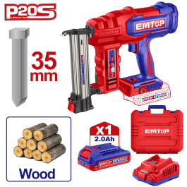Cloueuse 20v 1bat 2ah 15-35 EMTOP ELBNLI3508