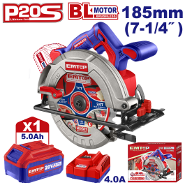 Scie circulaire 185 20v 1b4 EMTOP ELCS18513