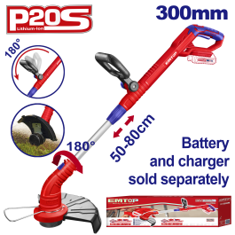 Debrousailleuse 20v 300mm EMTOP ELGT20018