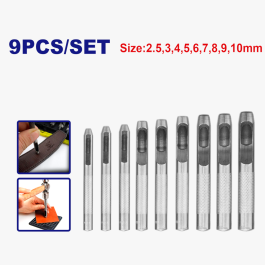 Jeu de 9 perforatrices EMTOP - EMCC7509 - 2,5 à 10 mm