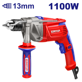 Perceuse a percussion 1100w 13mm EMTOP EMDL1101
