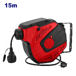 Enrouleur de câble 220v 15m EMTOP EMEZ2515