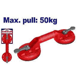 Ventouse double tetes 50kg emkr1g50 EMTOP