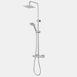 Ensemble colonne de douche thermostatique - FRAMO - chromé - acier inoxydable