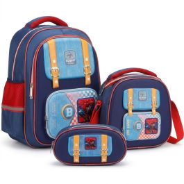 Ensemble scolaire Spider-Man 3D - Cartable, Trousse & Sac repas