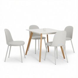 Ensemble table à manger – MDF stratifié – 80x80 Cm