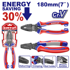 Pince unive forte effet 7 "/180mm EMTOP EPLRC0721