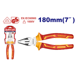 Pince universaille isolee 7"/180mm EMTOP EPLRC0731