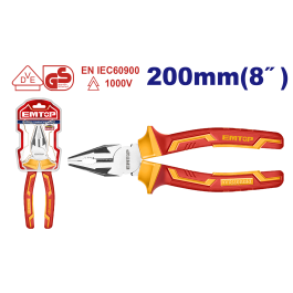 Pince universaille isolee 8"/200mm EMTOP EPLRC0831