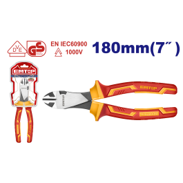 Pince coupante isolee 7"/180mm EMTOP EPLRHD0731