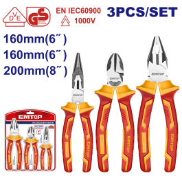 Jeu 3 pinces uni/l-n/coupe isolees EMTOP EPLS0331