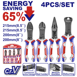Jeu de 4 pinces pro EMTOP EPLS2451