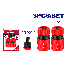 Kit 3 connecteur raccord tuyau EMTOP EQCS11231