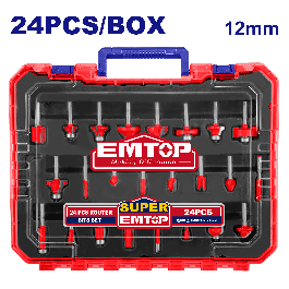 Coffret de 24p faise defonceuse EMTOP ERRT24122