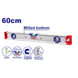 Niveau d'eau alu 60cm EMTOP ESLL36001