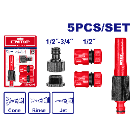 Kit lance et raccords d'arrosage EMTOP ESNE11251