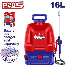 Pulverisateur a dos 16l 5bar EMTOP ESPLI2016